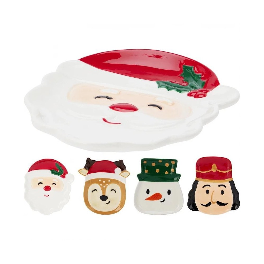 PIATTO CERAMICA NATALE 16CM 4A